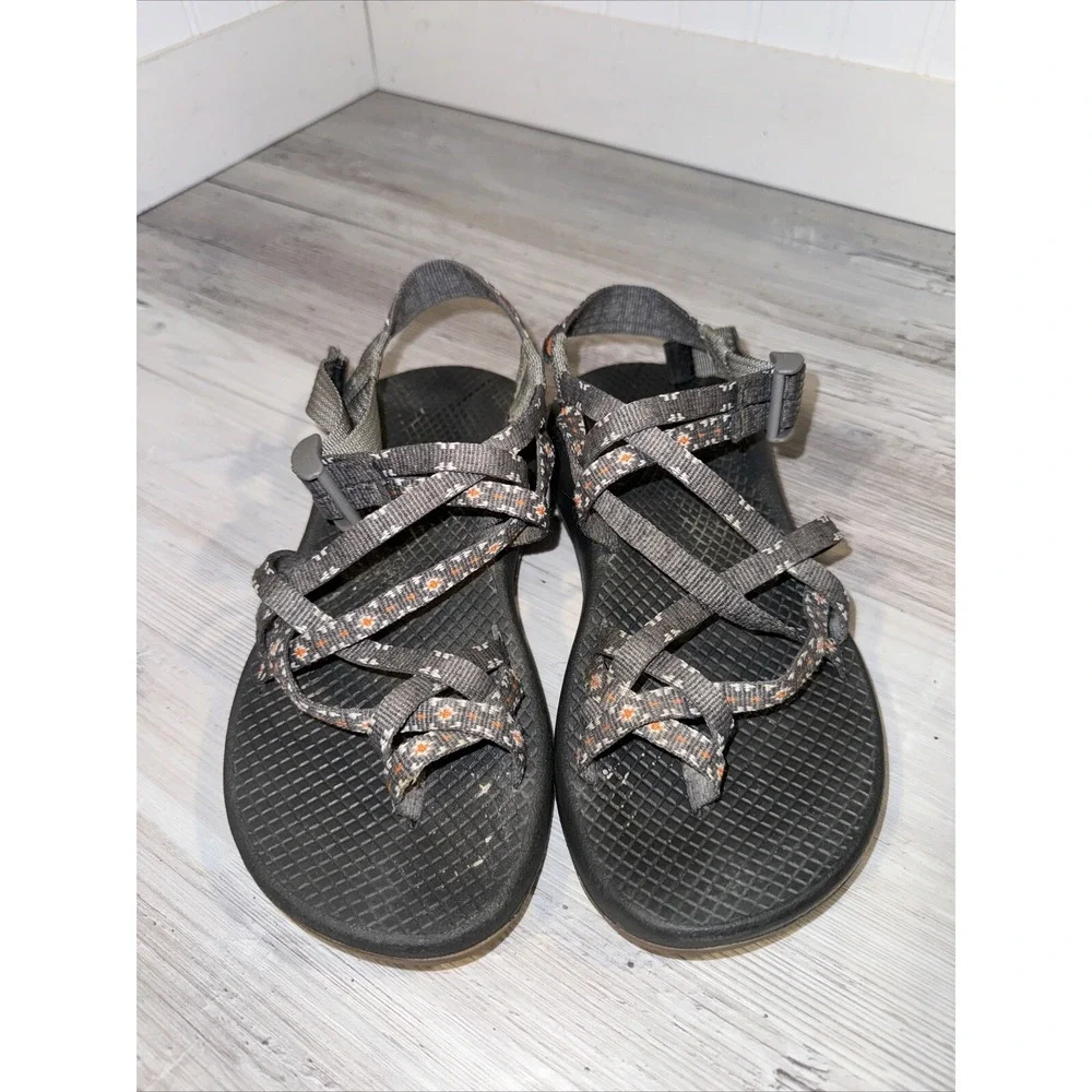Chaco ZX2 Sandals Creed Golden‎ Double Strap Toe Loop Hiking Water Shoes Sz 6